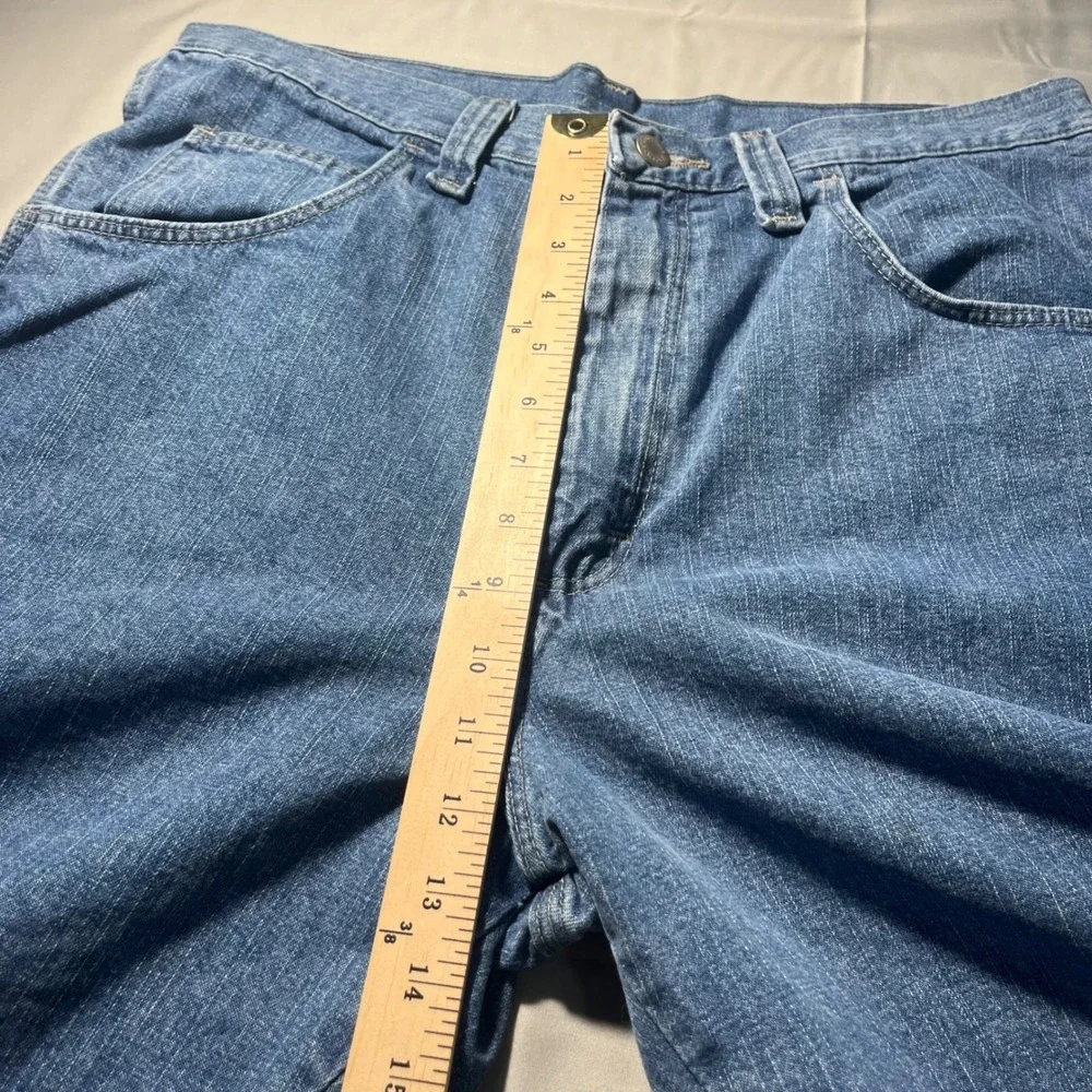 Vintage Wrangler Carpenter Denim Shorts Set Mens 33 Blue 100% Workwear Utility
